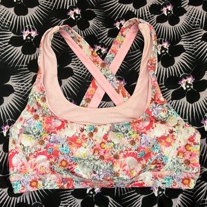 lulu lemon floral bra 🍋